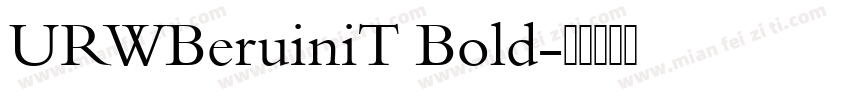 URWBeruiniT Bold字体转换